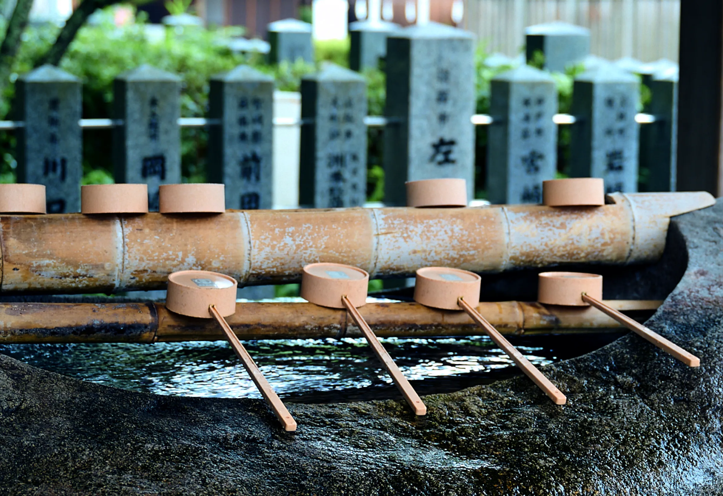 Tour group visiting a historic shrine on Awaji Island